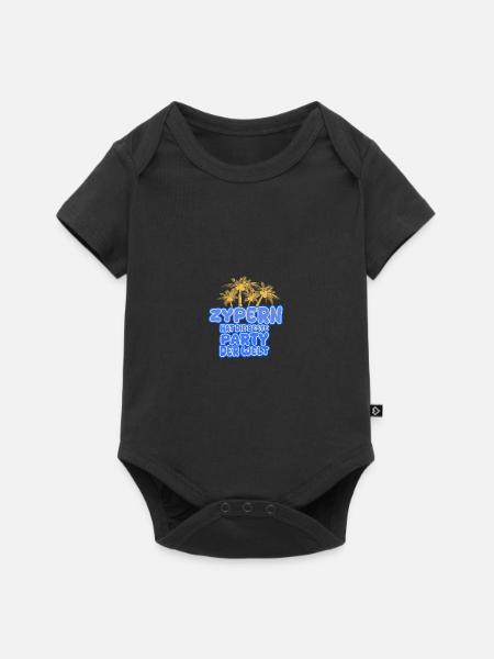 Zypern als Urlaub - Baby Premium Kurzarmbody - Schwarz