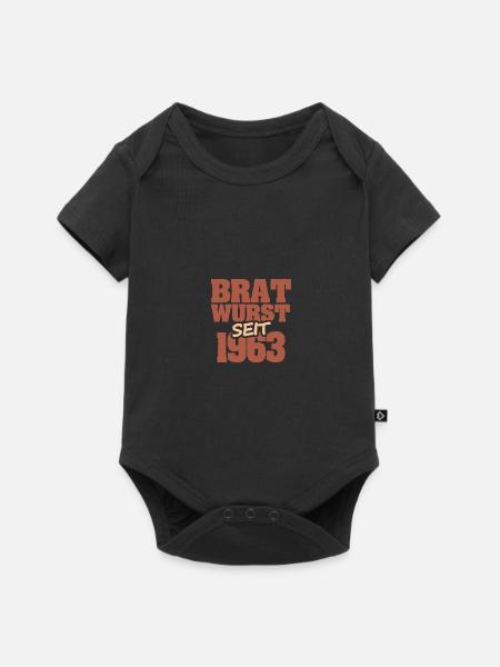 1963 - Baby Premium Kurzarmbody - Schwarz