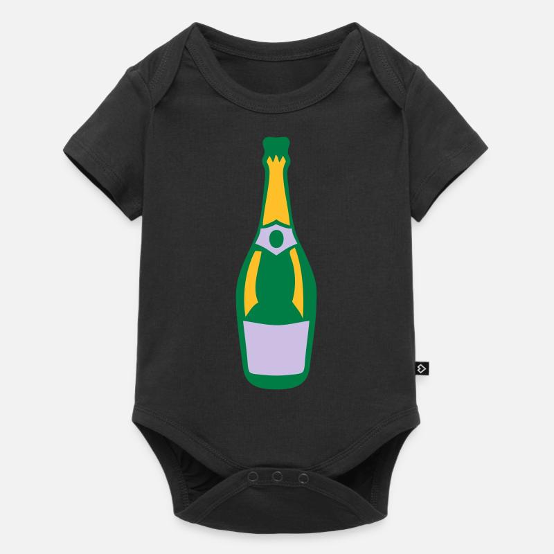 alkohol flasche trinken - Body à manches courtes Premium Bébé - noir