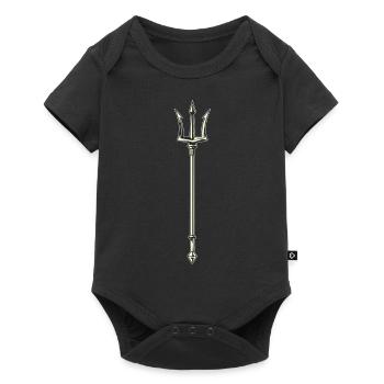Dreizack Trident - Baby Premium short-sleeve bodysuit - black - Front