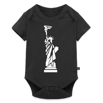 Statue of Liberty Mother of CCTV Street Art - Baby Premium short-sleeve bodysuit - black - Front
