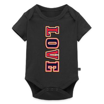 Love Blue-Liebe. Amore - Valentinstag, Muttertag, - Baby Premium Kurzarmbody - Schwarz - Vorne