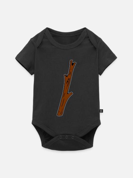 Ast - Baby Premium Kurzarmbody - Schwarz
