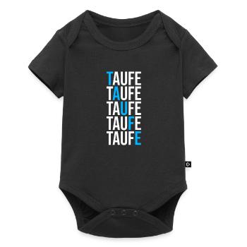 taufe taufen jesus christ evangelisch katholisch - Baby Premium Kurzarmbody - Schwarz - Vorne