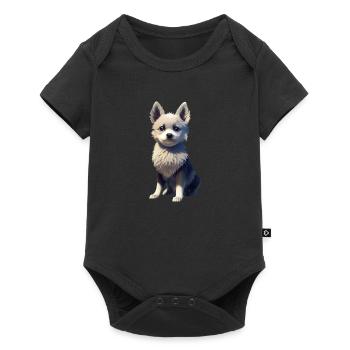 Alaskan Clover Kai Dog - Alaskan Clover Kai - Body à manches courtes Premium Bébé - noir - Devant