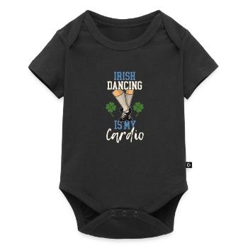 Dancing Dancer Ireland Shoes St. Patrick's Day - Baby Premium short-sleeve bodysuit - black - Front