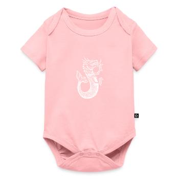 Héraldique Monstres marins Moyen Âge - Body à manches courtes Premium Bébé - rose - Devant