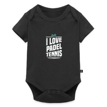 Padel Tennis Paddle Padel Ball Paddling Padel Tennis - Baby Premium short-sleeve bodysuit - black - Front