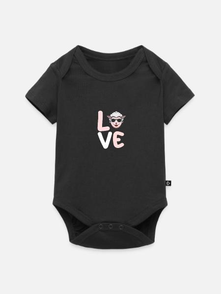 Schäfer Schaf - Baby Premium Kurzarmbody - Schwarz