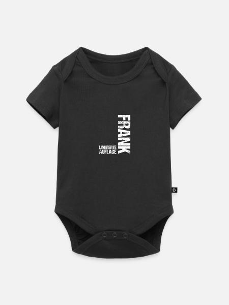 Frank - Baby Premium Kurzarmbody - Schwarz