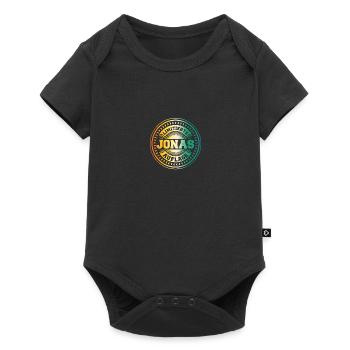 Jonas - Baby Premium Kurzarmbody - Schwarz - Vorne