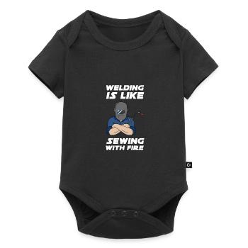 Welder Welding Metalworker Schlosser - Baby Premium short-sleeve bodysuit - black - Front