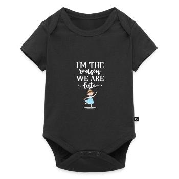 Baby - Baby Premium short-sleeve bodysuit - black - Front