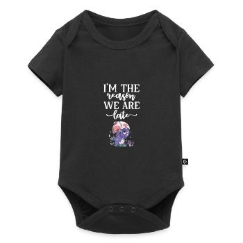 Baby - Baby Premium short-sleeve bodysuit - black - Front