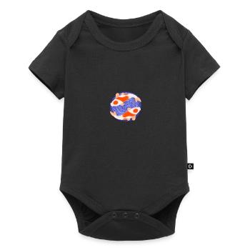 Pisces Koi Horoscope Zodiac Sign - Baby Premium short-sleeve bodysuit - black - Front