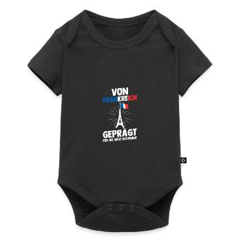 Français Français France - Body à manches courtes Premium Bébé - noir - Devant