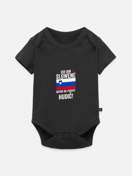 Slowenen Slowenien - Baby Premium Kurzarmbody - Schwarz