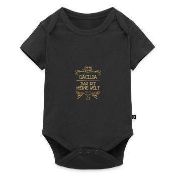 Cecilia - Baby Premium short-sleeve bodysuit - black - Front