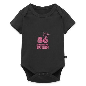 Geburtstag 86 - Baby Premium Kurzarmbody - Schwarz - Vorne