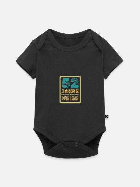 52 - Baby Premium Kurzarmbody - Schwarz