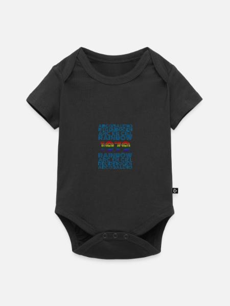 Regenbogen 1979 - Baby Premium Kurzarmbody - Schwarz