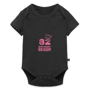 82 - Baby Premium Kurzarmbody - Schwarz - Vorne