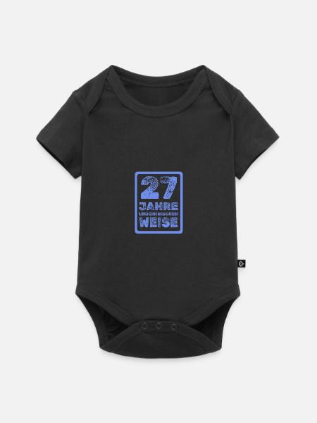 27 - Baby Premium Kurzarmbody - Schwarz