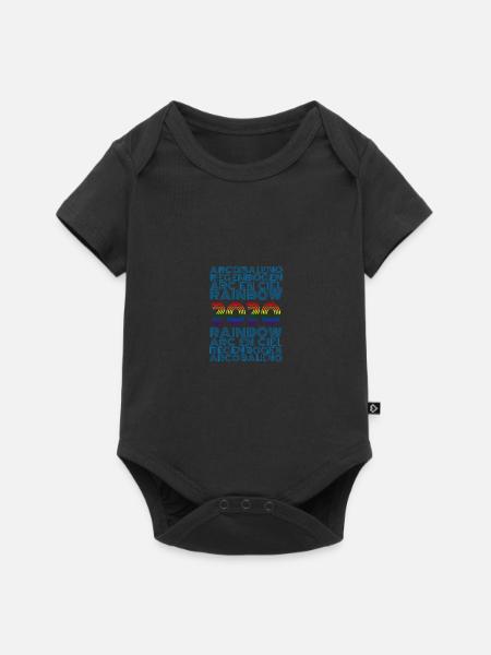Rainbow 2020 - Baby Premium Kurzarmbody - Schwarz