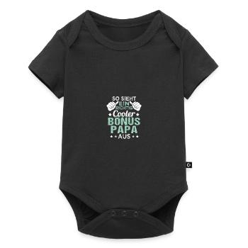 This is what a really cool bonus dad looks like - Baby Premium short-sleeve bodysuit - black - Front
