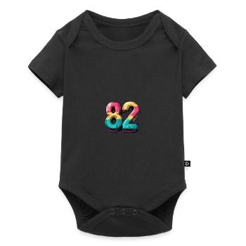 82 Number Comic - Baby Premium short-sleeve bodysuit - black - Front