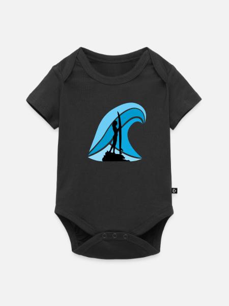 Surfer - Baby Premium Kurzarmbody - Schwarz
