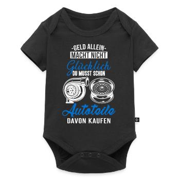 Du musst schon Autoteile davon kaufen - Baby Premium Kurzarmbody - Schwarz - Vorne