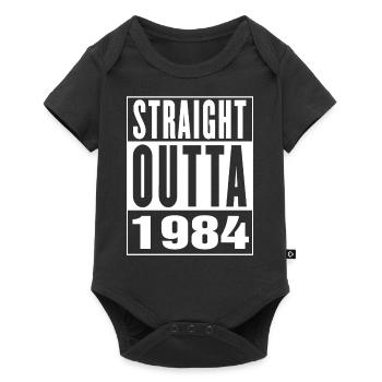 1984: Straight Outa - Body à manches courtes Premium Bébé - noir - Devant