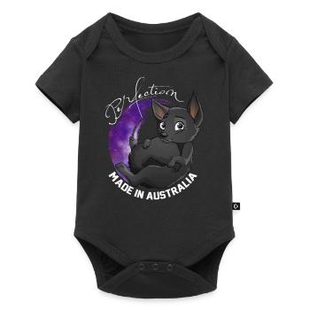 Kelpie Galaxy - Schwarz - Baby Premium Kurzarmbody - Schwarz - Vorne