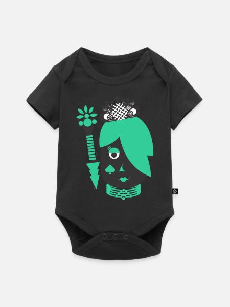 Königin - Baby Premium Kurzarmbody - Schwarz