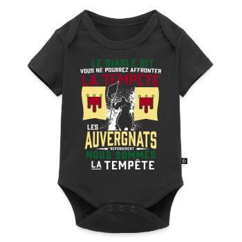 Tempête Auvergnats - Body à manches courtes Premium Bébé - noir - Devant