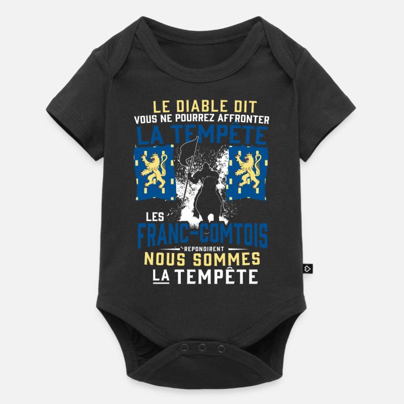 Tempête Franc-Comtois - Body à manches courtes Premium Bébé - noir