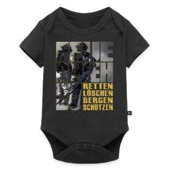 Feuerwehr - ReLoeBeSue - Baby Premium Kurzarmbody - Schwarz - Vorne