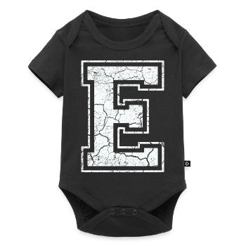 Un caractère un mi dans blanc in Used Look - Body à manches courtes Premium Bébé - noir - Devant