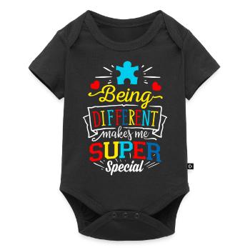 Autism Gift Asperger's Parents Awareness ADHD - Baby Premium short-sleeve bodysuit - black - Front