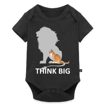 Katze Maine Coon Perser Geschenk Tierliebe - Baby Premium Kurzarmbody - Schwarz - Vorne
