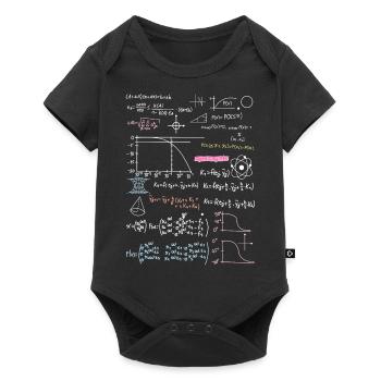 Formule Physique Chimie - Body à manches courtes Premium Bébé - noir - Devant