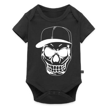Skull - Baby Premium short-sleeve bodysuit - black - Front