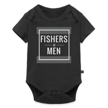 Pêcheur humain, Christian - Body à manches courtes Premium Bébé - noir - Devant