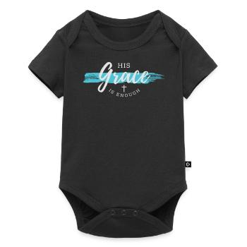 Grace, Christian gift, grace - Baby Premium short-sleeve bodysuit - black - Front