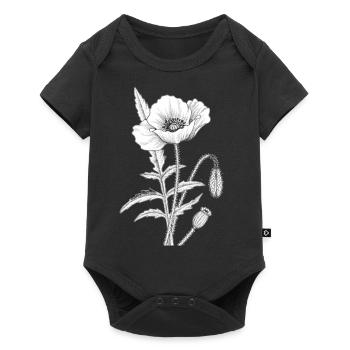 Coquelicot - Body à manches courtes Premium Bébé - noir - Devant