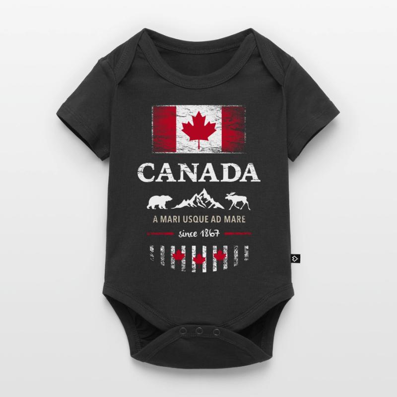 Canada Canada America maple leaf flag flag Baby Premium short-sleeve bodysuit
