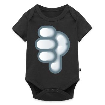 Smiley Hand Signal Down - Body à manches courtes Premium Bébé - noir - Devant