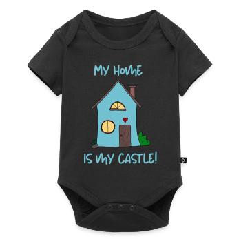 My home is my castle 2 - Baby Premium short-sleeve bodysuit - black - Front
