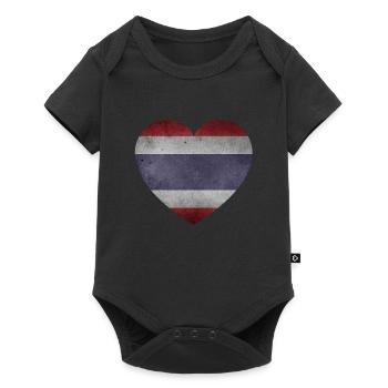Coeur de Thaïlande - Body à manches courtes Premium Bébé - noir - Devant